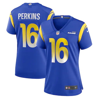 womens nike bryce perkins royal los angeles rams game playe